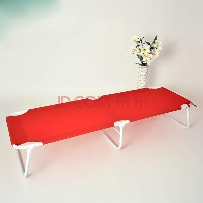 淮木（HUAIMU）双层布折叠床办公午睡午休床单人床帆布床沙滩床简易加固床_5 绿色