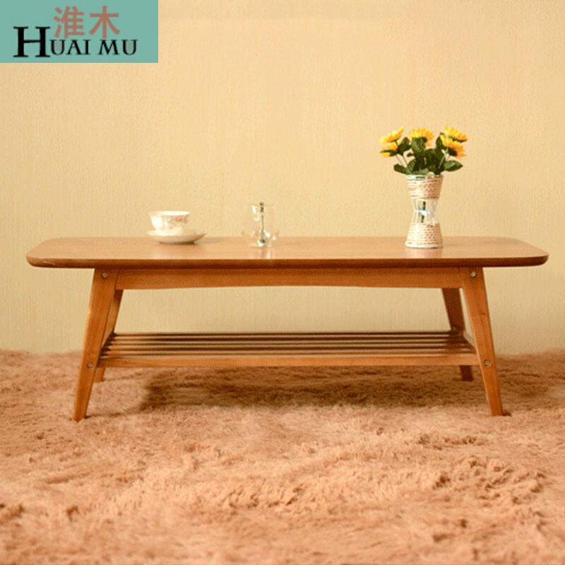 淮木（HUAIMU）北欧纯实木茶几木客厅原木简约现代小户型桌子时尚办公茶几 默认颜色