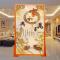 淮木（HUAIMU）中式屏风实木座屏现代屏风隔断客厅办公餐厅茶楼半透座屏120*180CM_1 80*180CM(实木)