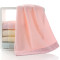 纯棉毛巾柔软吸水加厚全棉家用洗脸巾情侣成面巾 74x34cm 飞船粉红色