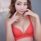 2018新款内衣女无钢圈胸罩套装聚拢性感收副乳防下垂红色本命年女文胸薄款品质新款_0 38/85A 肤色+红色(2件装)