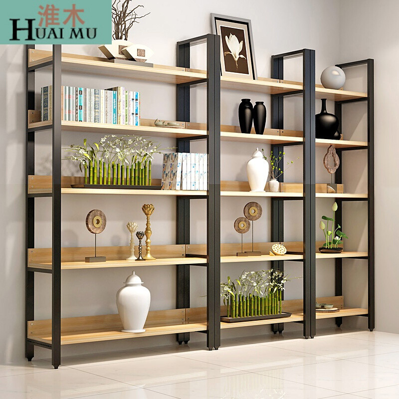 淮木（HUAIMU）货架展示架货柜展示柜陈列架家用置物架柜 五层60长*34深*182高