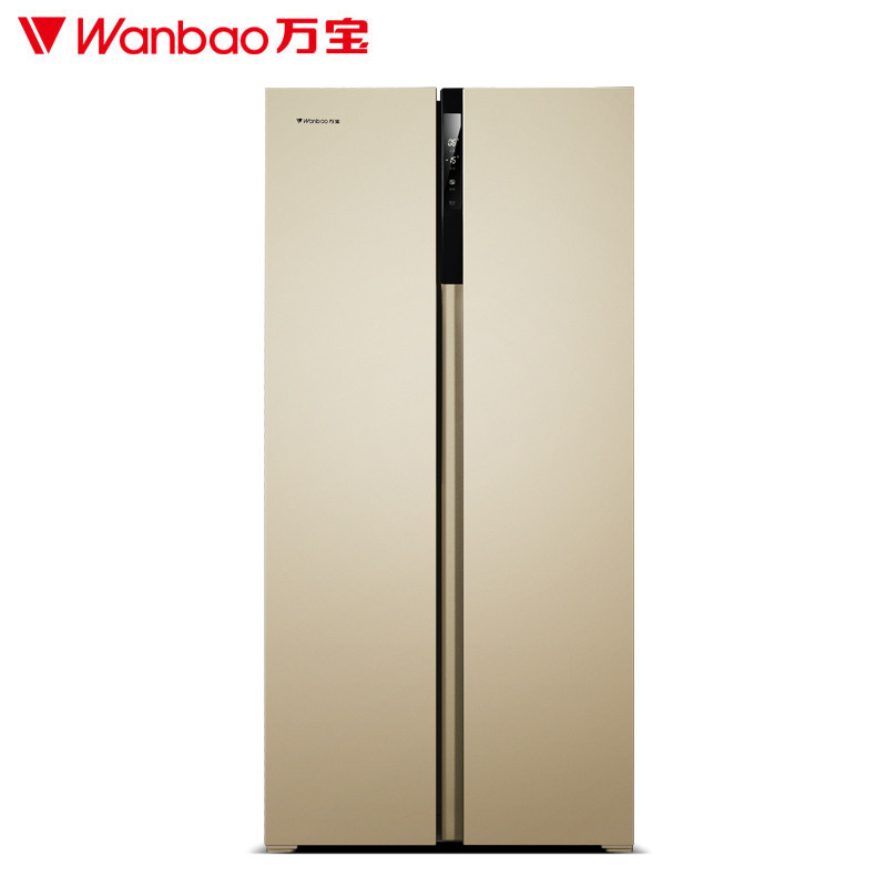万宝(Wanbao)BCD-452WTGD 452升对开门冰箱 电脑智控 风冷无霜 大容量家用电冰箱（金色）