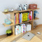 简易书架现代简约桌面置物架桌上小书架办公桌创意收纳架D005 110cm栗子木
