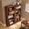 书柜书架简约现代小户型客厅实木组装自由组合简易书柜置物架单格书柜（0.72宽度）0.6_3 默认颜色