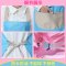 围裙韩版时尚包邮厨房罩衣成人防水可爱工作 服袖套围腰防油长袖女 防水-小兔-粉红色