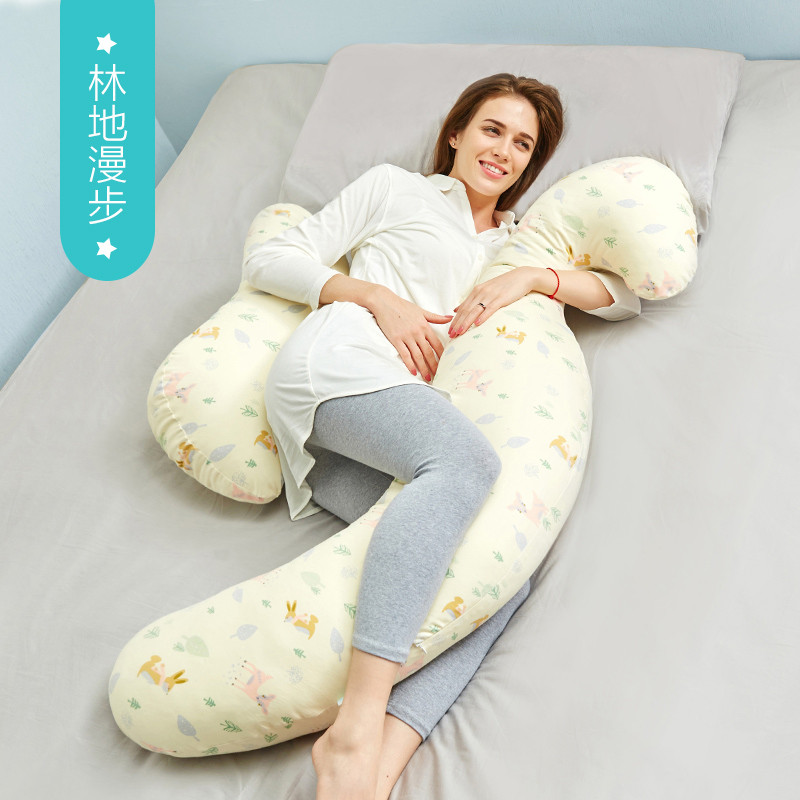 佳韵宝H型海马孕妇枕头侧睡护腰托腹多功能睡觉侧卧枕孕抱枕靠枕