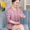 洛芊中老年人女装春装2018新款套装40岁50中年妈妈两件套上衣服装春秋 L 咖啡