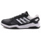 ADIDAS阿迪达斯男鞋2018新款休闲运动训练防滑耐磨网球鞋CG3502 碳黑/灰/亮白 40.5