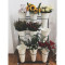 大号塑料桶花架花桶架鲜花桶花器鲜花架花店花架婚庆用品_7 一层4个3层（白色）