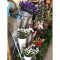 大号塑料桶花架花桶架鲜花桶花器鲜花架花店花架婚庆用品_7 一层2个4层（白色）