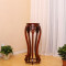 实木花架客厅仿古鱼缸吊兰红木架盆栽置物架绿萝圆形简约榆木_7 大理石面30高80