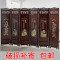 淮木屏风折叠可移动酒店茶楼隔断客厅隔断玄关双面复古实木中式仿古 小帽春夏秋冬4扇