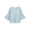 美特斯邦威衬衫女装棉麻纯色七分喇叭袖225748_1 175/96A/XXL 罗纳蓝40