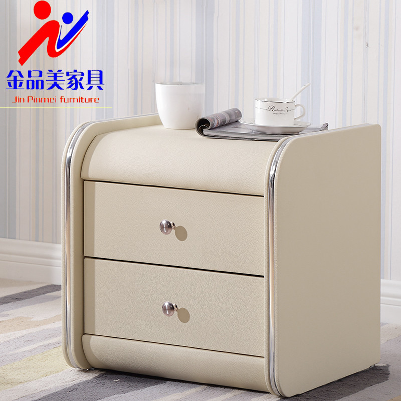 床头柜简约现代卧室小型迷你简易皮质床头边柜3530cm经济型带锁_24 定做46*42*48备注颜色或者编号