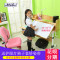 创星光明PK园迪童年小学生纯实木学习桌手摇升儿童学写字桌书桌_6 120CM实木学习桌+蓝色矫姿椅