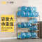 厨房置物架微波炉收纳架落地不锈钢厨房用品烤箱架锅架_5 A款珍珠白99长三层