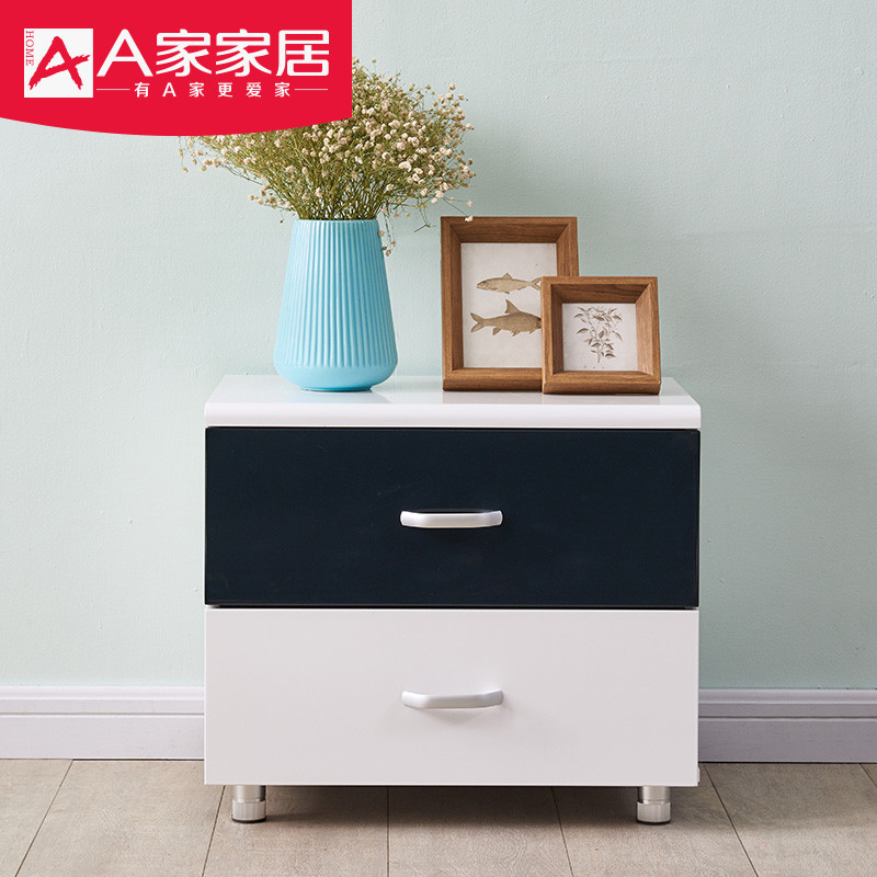 A家家具 床头柜 卧室A家家具 床头柜 组装简约现代中式小床头橱中式原木床边柜抽屉储物木质其他 A030