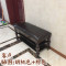 全实木换鞋凳美式储物凳田园经济型穿鞋凳沙发凳欧式家用鞋架凳子_6 80CM胡桃色+棕色实木真皮翻盖