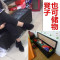 皮质试换鞋储物凳沙发服装店休息长凳子收纳长条鞋店椅容纳实木凳_11_4 桔白：储物