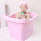 特大号儿童宝宝浴桶加厚保温小孩泡澡浴盆桶子洗澡盆沐浴桶 白色