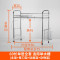 厨房置物架刀架碗盘厨具用品收纳架双水槽碗架不锈钢碗碟架沥水架_2 80长双水槽双层【全套】