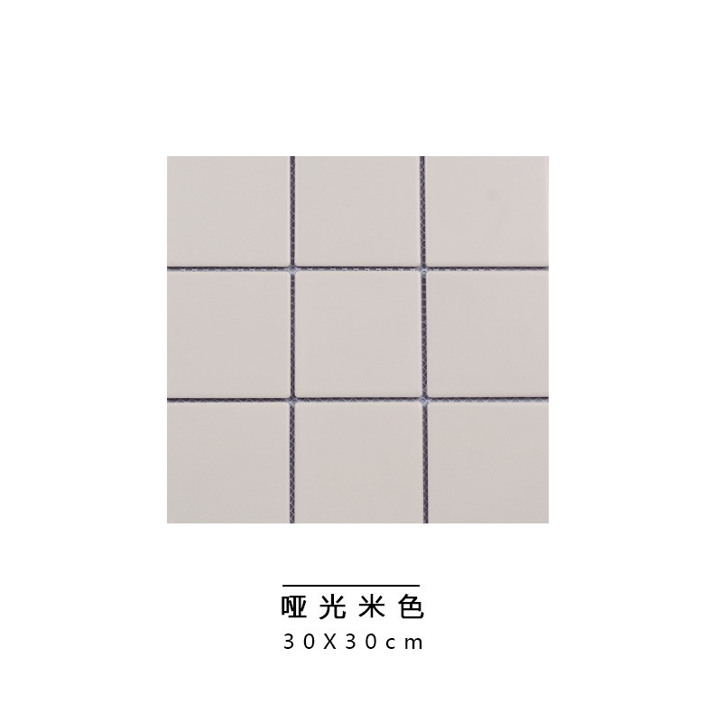 小白砖北欧马赛克彩色哑光厨房墙砖厕所卫生间光面瓷砖300 30×30 9720M
