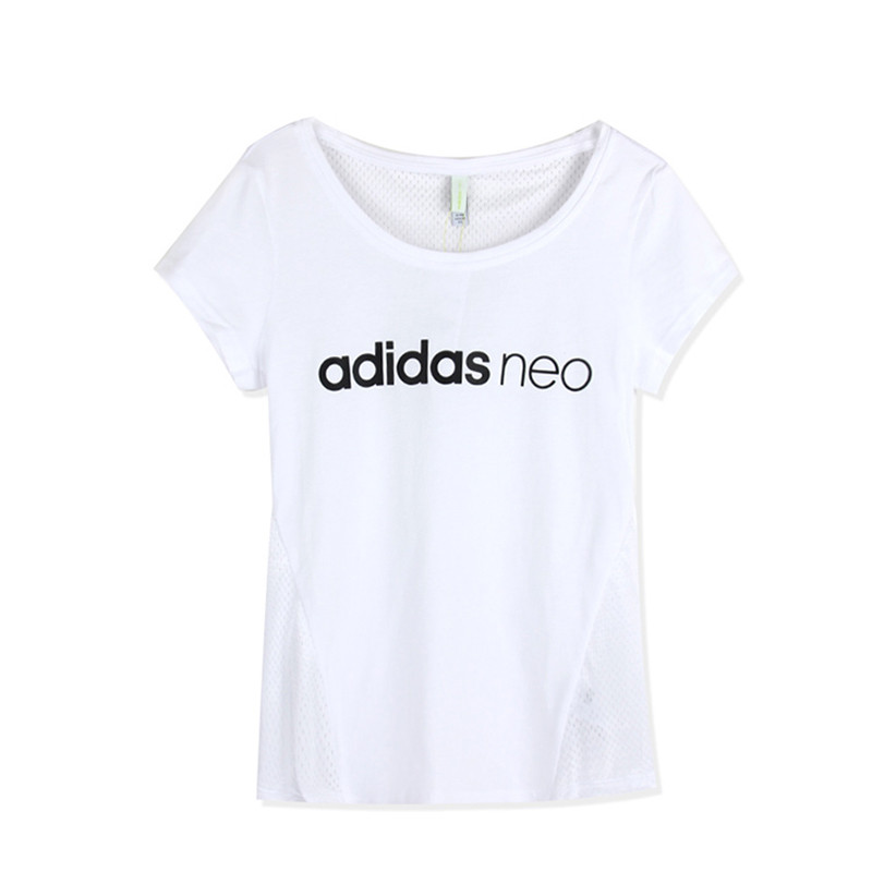 Adidas 阿迪NEO 女子 LOGO 短袖 CD6648 CD6649 S