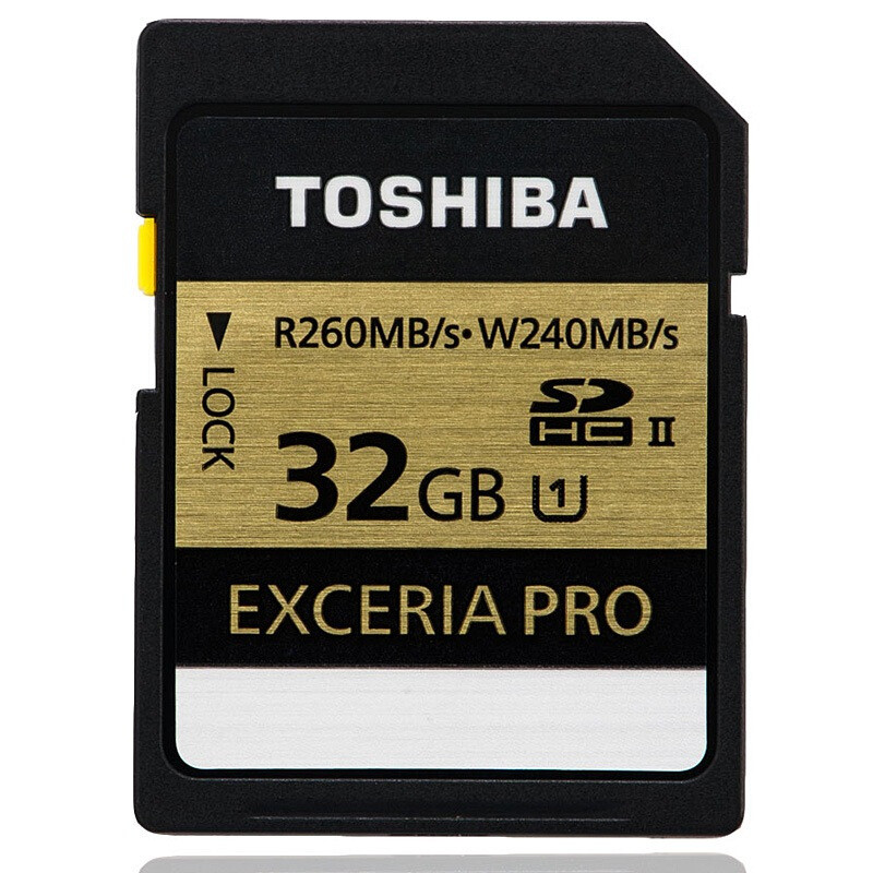 东芝（TOSHIBA）SD卡 32GB 读260MB/s写240MB/s相机存储卡