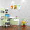 儿童房壁纸可爱卡通图案凯蒂猫墙纸环保3D立体男孩女孩卧室背景_5 米白色W6105