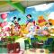迪士尼家族儿童3d立体创意墙纸儿童房卡通客厅电视背景画_7 高档进口无缝无纺布（整幅）