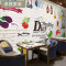 复古个性3d砖墙欧式壁纸咖啡馆披萨店壁画饭店餐厅奶茶甜品店墙纸_0 无缝进口宣绒布（整张