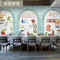 复古个性3d砖墙欧式壁纸咖啡馆披萨店壁画饭店餐厅奶茶甜品店墙纸_0 无缝进口宣绒布（整张