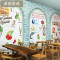 复古个性3d砖墙欧式壁纸咖啡馆披萨店壁画饭店餐厅奶茶甜品店墙纸_0 壁画专用胶