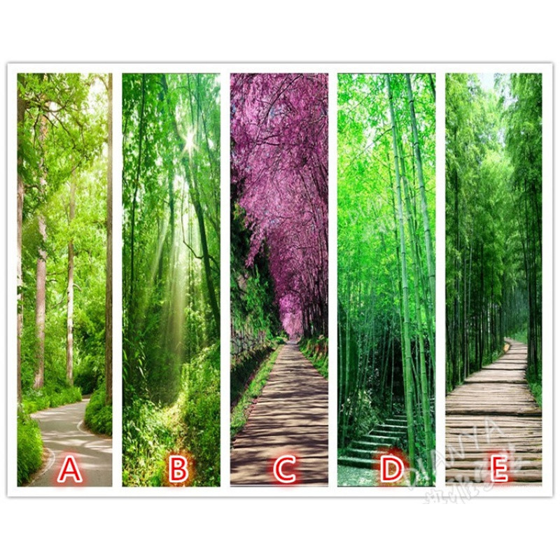 3D清新小路拓展视觉空间墙纸卧室客厅沙背景墙玄关走廊壁画壁纸_0 德国进口无纺纸（无缝）/平方