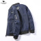 男士时尚休闲夹克外套 SA33蓝色 3XL