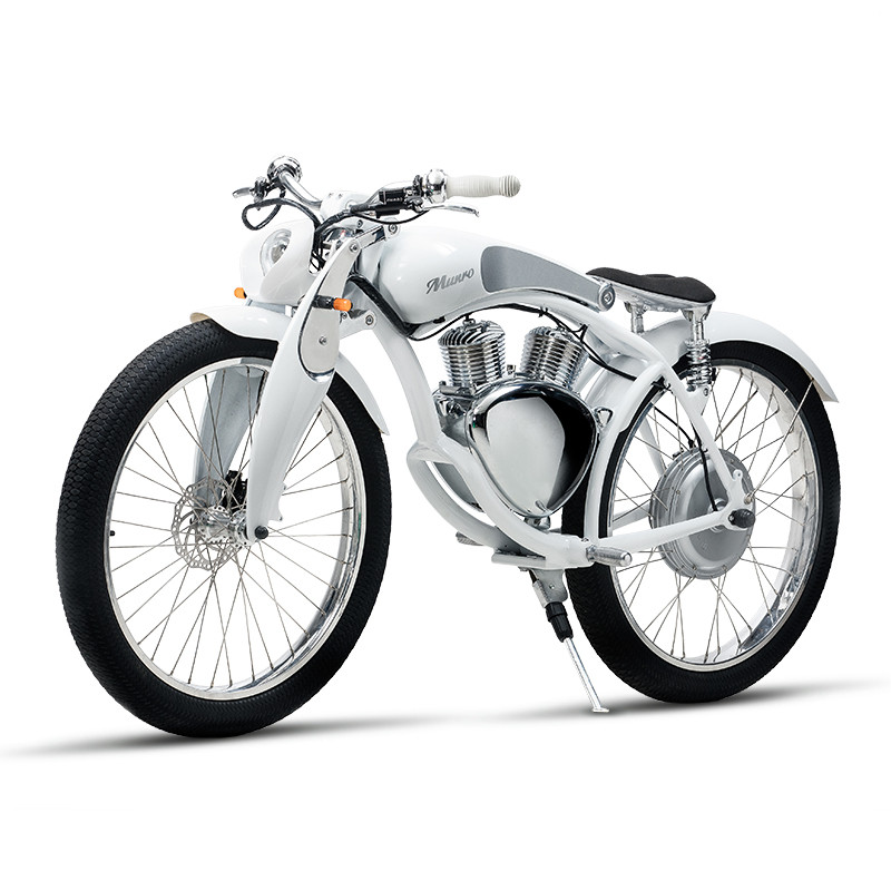 Munro2.0电动车电动摩托车 时尚版智能锂电电动车 电动代步自行车 科技白 白色