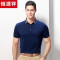 恒源祥中老年爸爸装纯色翻领polo衫2018夏季新款衣服男短袖T恤男_2 175/92A 宝兰