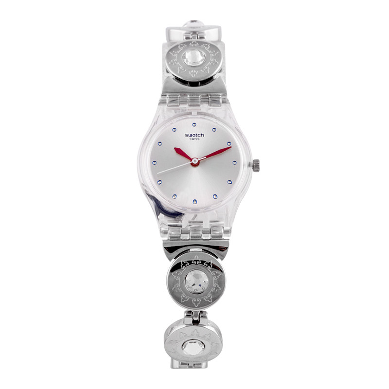 斯沃琪(SWATCH)手表 淑女系列 金属表带 商务 休闲 银色石英女士表LK367G LK375G
