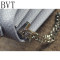 BVT新款鳄鱼纹包包女士手提单肩斜挎包糖果色链条包小方包 红色尖货