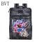 BVT青年潮包中国风潮复古狮子头刺绣见鹊有喜双肩书包个背包_8 金狮子