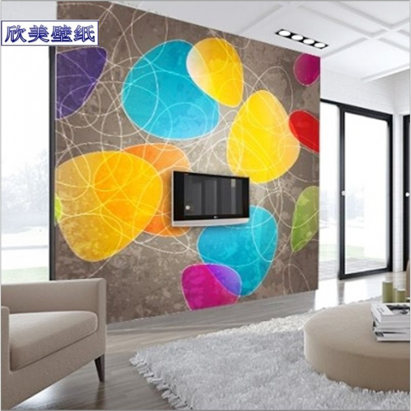 电视背景墙纸壁纸3D抽象简约现代客厅背景壁纸壁画卧室影视墙纸_8 厂家直销可定做任何图片