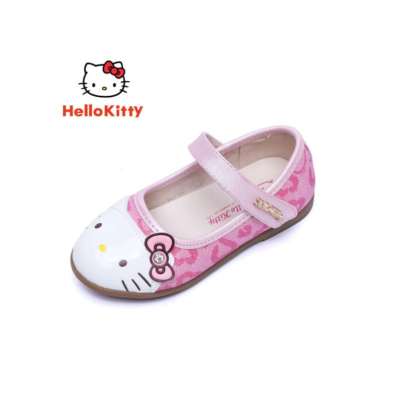 HELLOKITTY凯蒂猫女童鞋皮鞋春季新款公主鞋儿童单鞋韩版2018时尚学生K7618 24 粉色