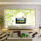无缝淡雅大型高清壁画卧室客厅沙电视背景墙纸壁纸简约绿色叶字