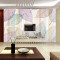 无缝欧式客厅定制抽象叶子壁画沙墙背景电视墙卧室床头墙纸壁布 无缝油画布（整张/平方）
