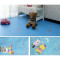 厨房办公室塑胶卡通pvc地垫幼儿园卧室地胶地贴木阳台客厅地板纸 默认尺寸 湖蓝色加厚蓝色卡通