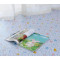 pvc地板革家用卧室加厚耐磨防水塑胶地板纸地胶塑料地板撕不烂 默认尺寸 天蓝色牛筋蓝色大理石