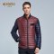 Edenbo/爱登堡冬季轻薄羽绒服男青年时尚新款拼色羽绒服外套正品_1 185/100/XXXL 红色（26）