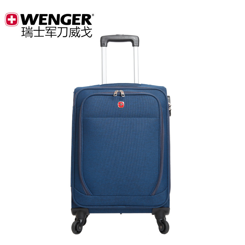 瑞士军刀威戈swissgear拉杆箱万向轮20寸商务旅行箱登机行李箱 20寸 蓝色