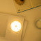 智能无线LED小夜灯充电式人体感应敢应柜子台灯吸顶粘贴楼道衣柜 感应灯充电感应磁铁黑色黄光+USB线+3M贴